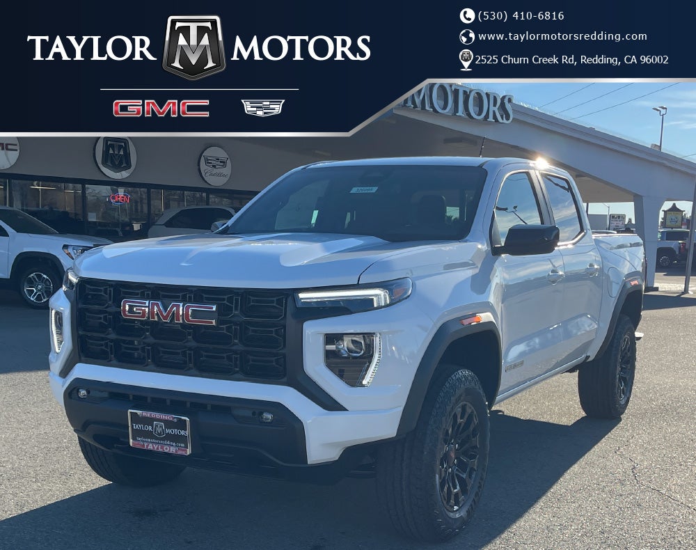 2026 GMC Canyon Elevation in Summit White — front three-quarter view