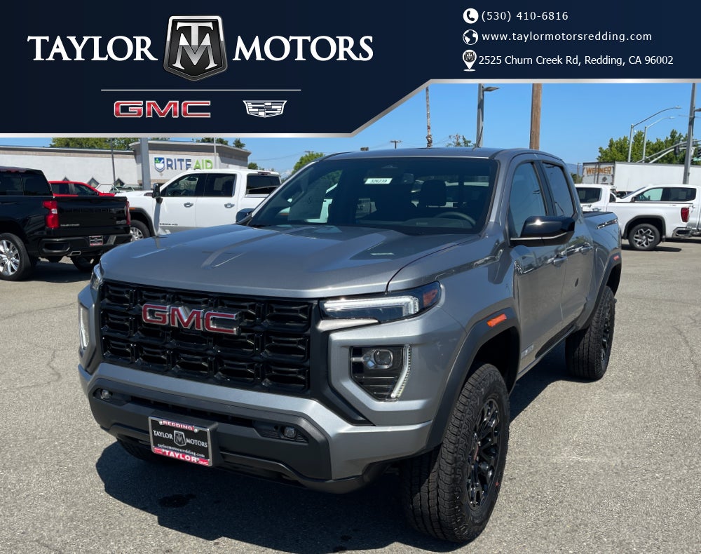 2026 GMC Canyon Elevation in Sterling Metallic — front three-quarter view