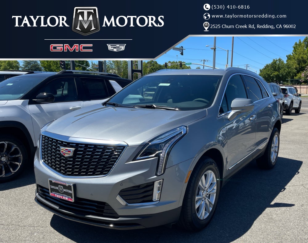 2026 Cadillac XT5 Luxury in Argent Silver Metallic — front three-quarter view
