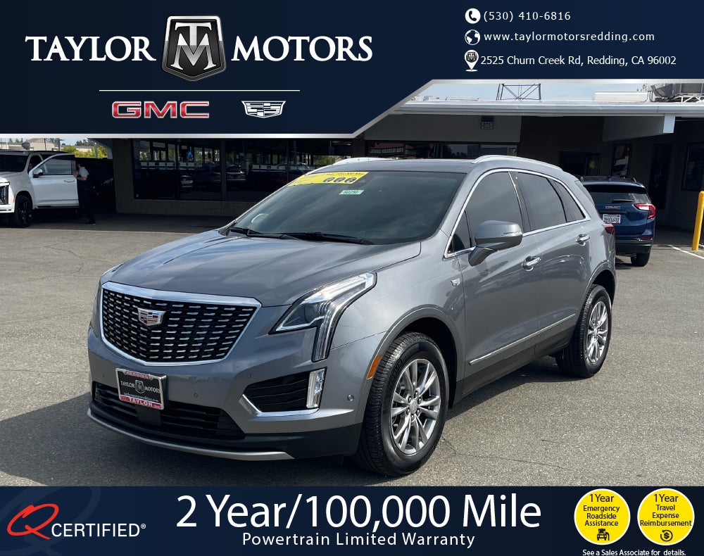 2021 Cadillac XT5 Premium Luxury in Satin Steel Metallic — front three-quarter view