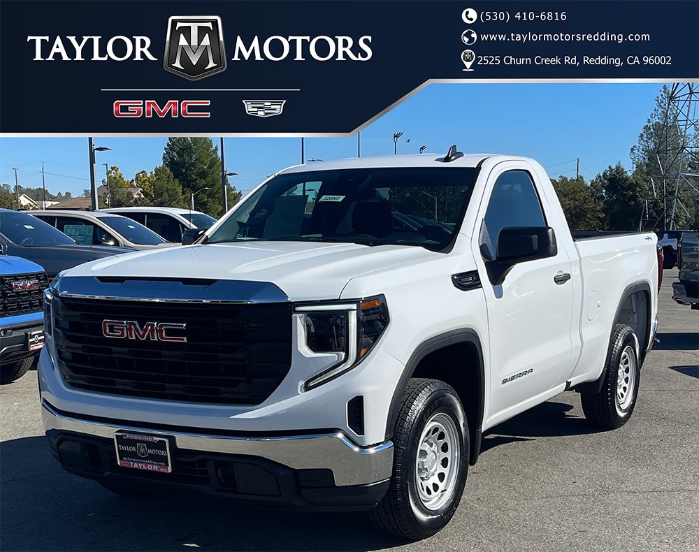 2026 GMC Sierra 1500 Pro in Summit White — front three-quarter view