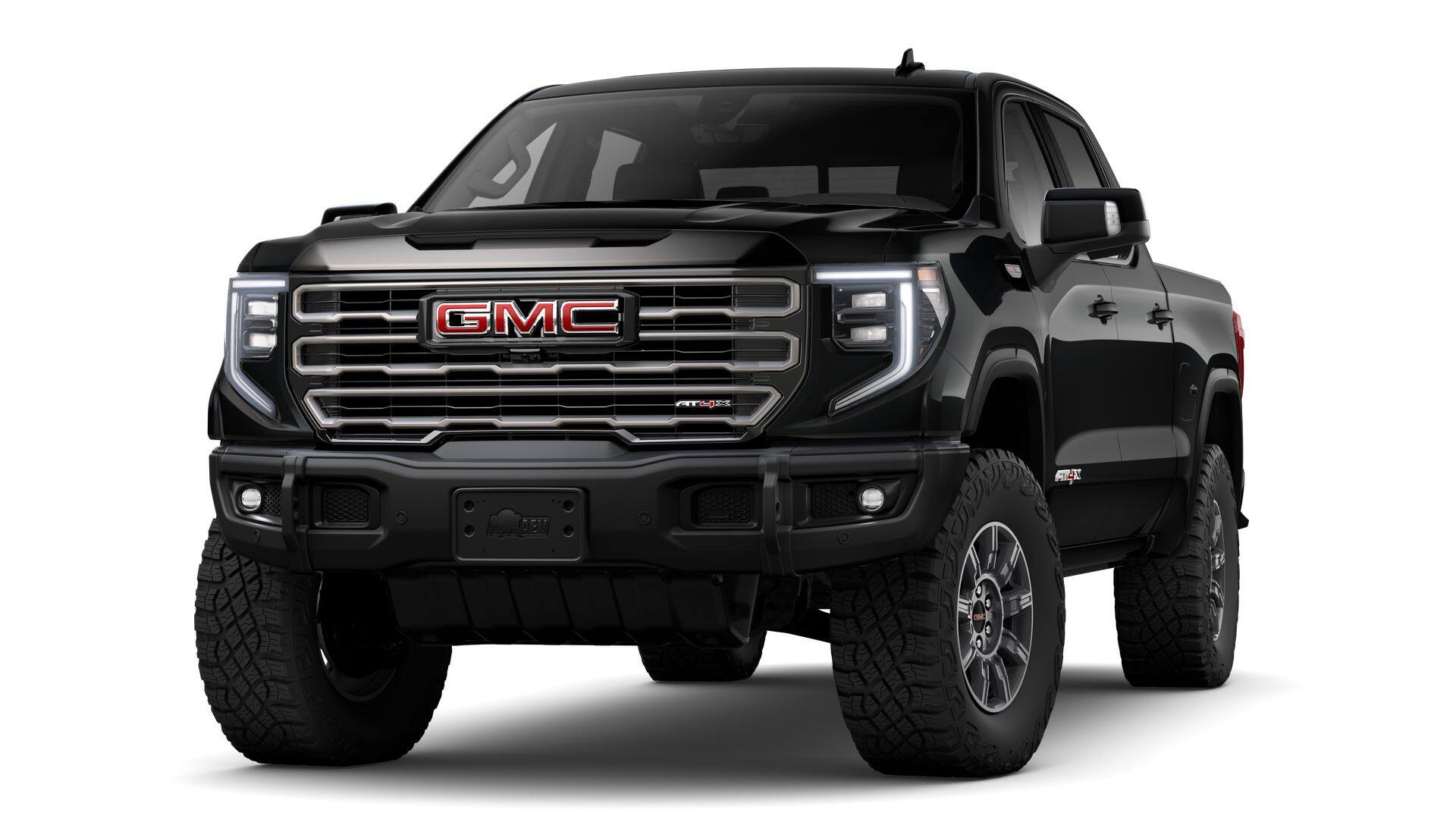 2026 GMC Sierra 1500 AT4X in Onyx Black — front three-quarter view
